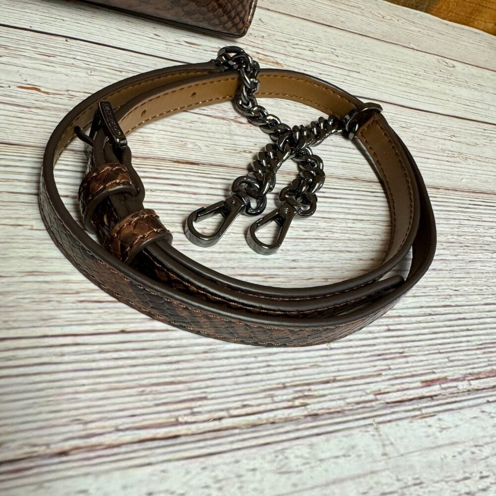 MICHAEL KORS Zena Small Convertible Chain Messenger - Picture 6 of 7